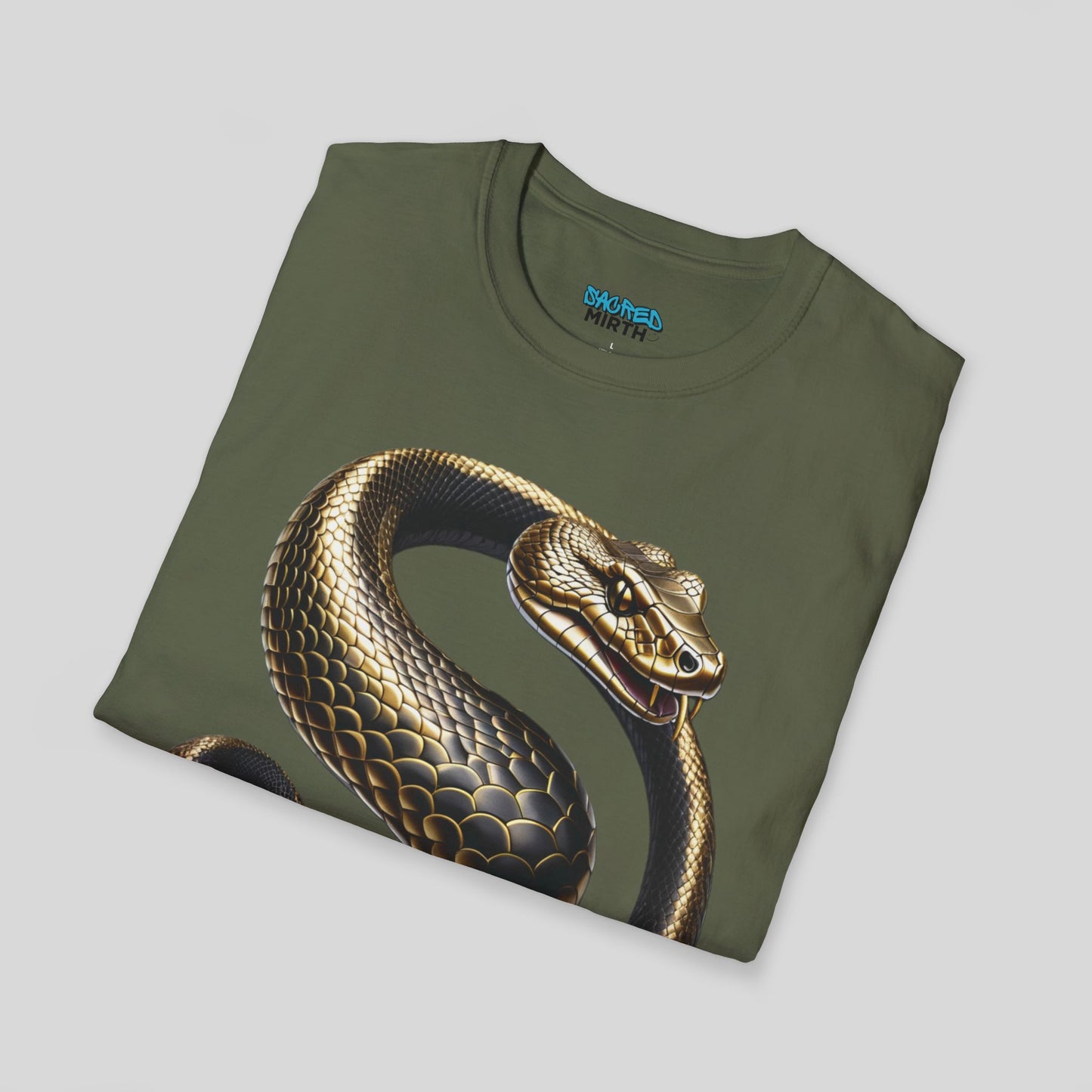 Golden Serpent Coil Tee