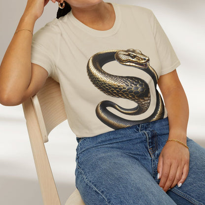 Golden Serpent Coil Tee