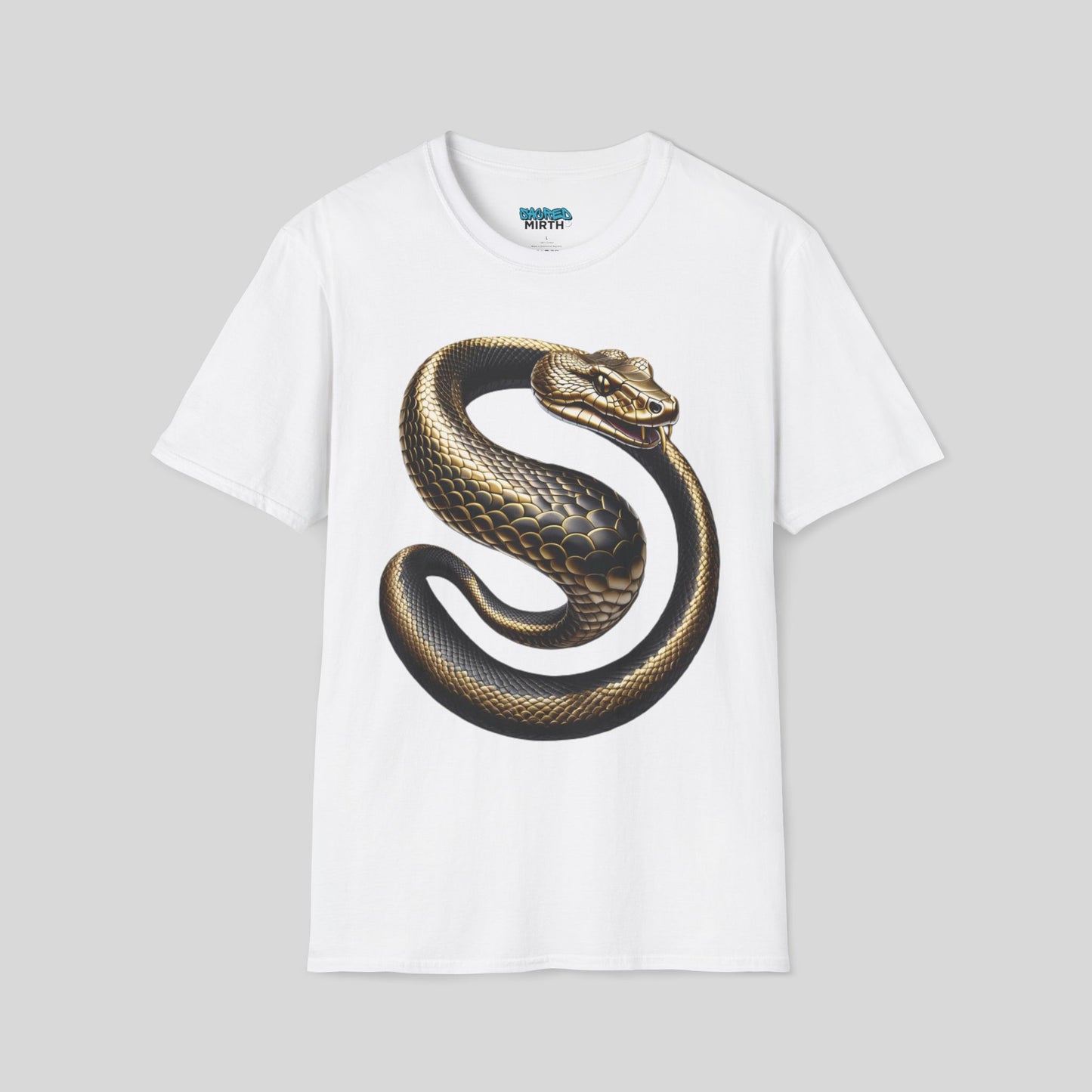 Golden Serpent Coil Tee