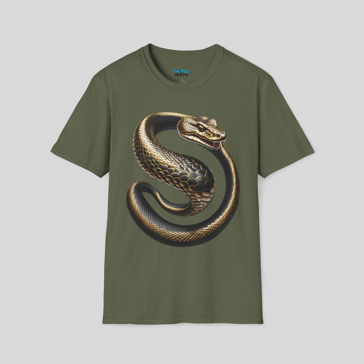 Golden Serpent Coil Tee