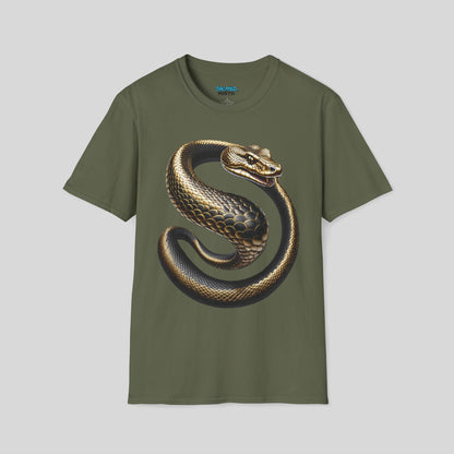 Golden Serpent Coil Tee