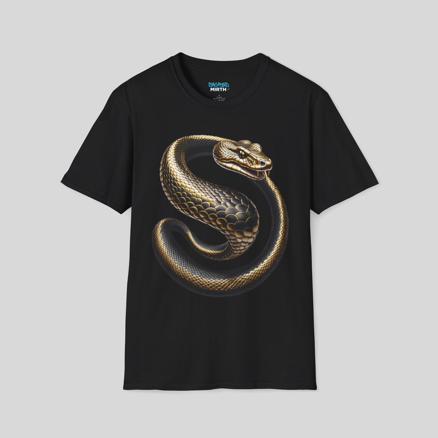 Golden Serpent Coil Tee