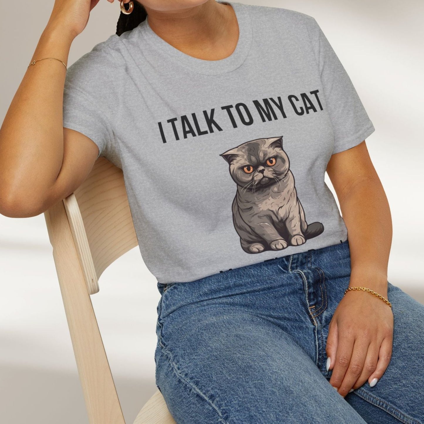 I Talk To My Cat More Than People Tee