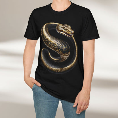 Golden Serpent Coil Tee