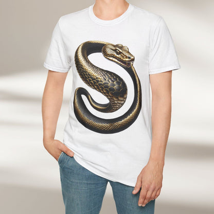 Golden Serpent Coil Tee