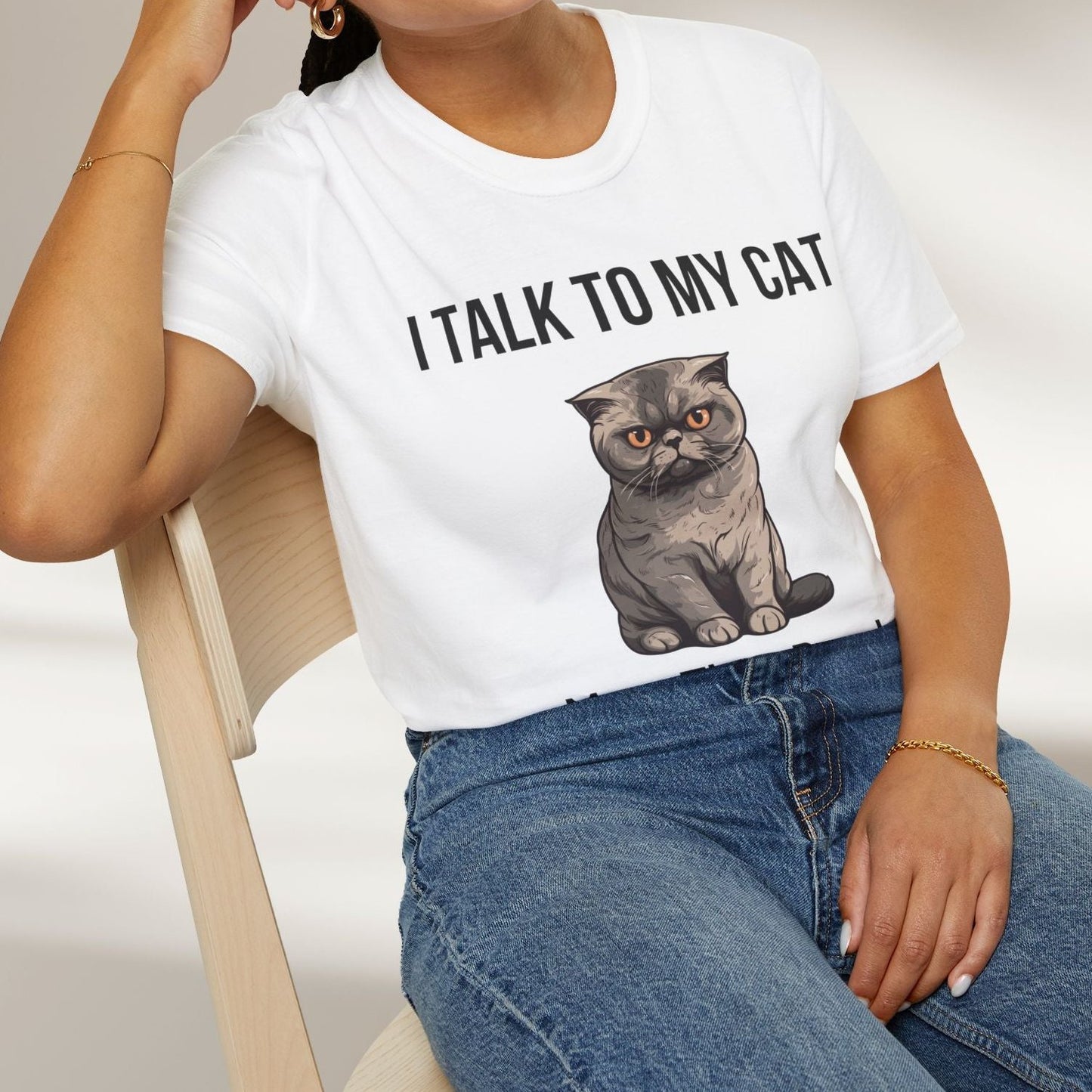 I Talk To My Cat More Than People Tee