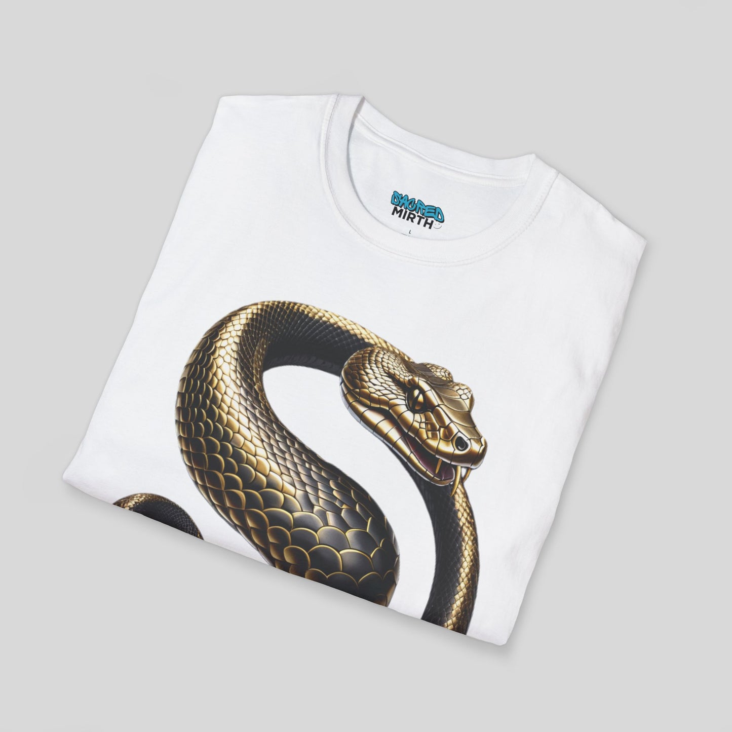 Golden Serpent Coil Tee