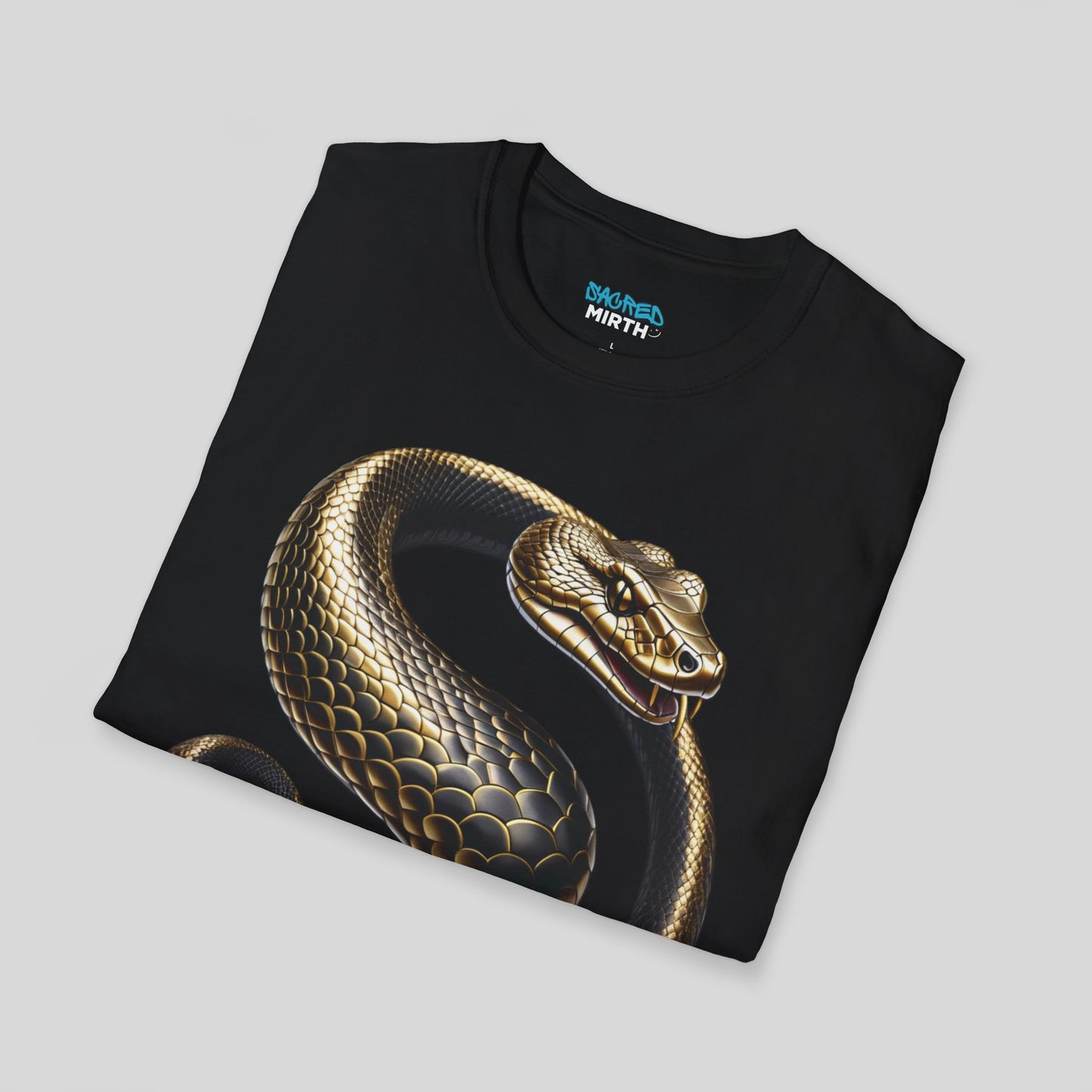 Golden Serpent Coil Tee