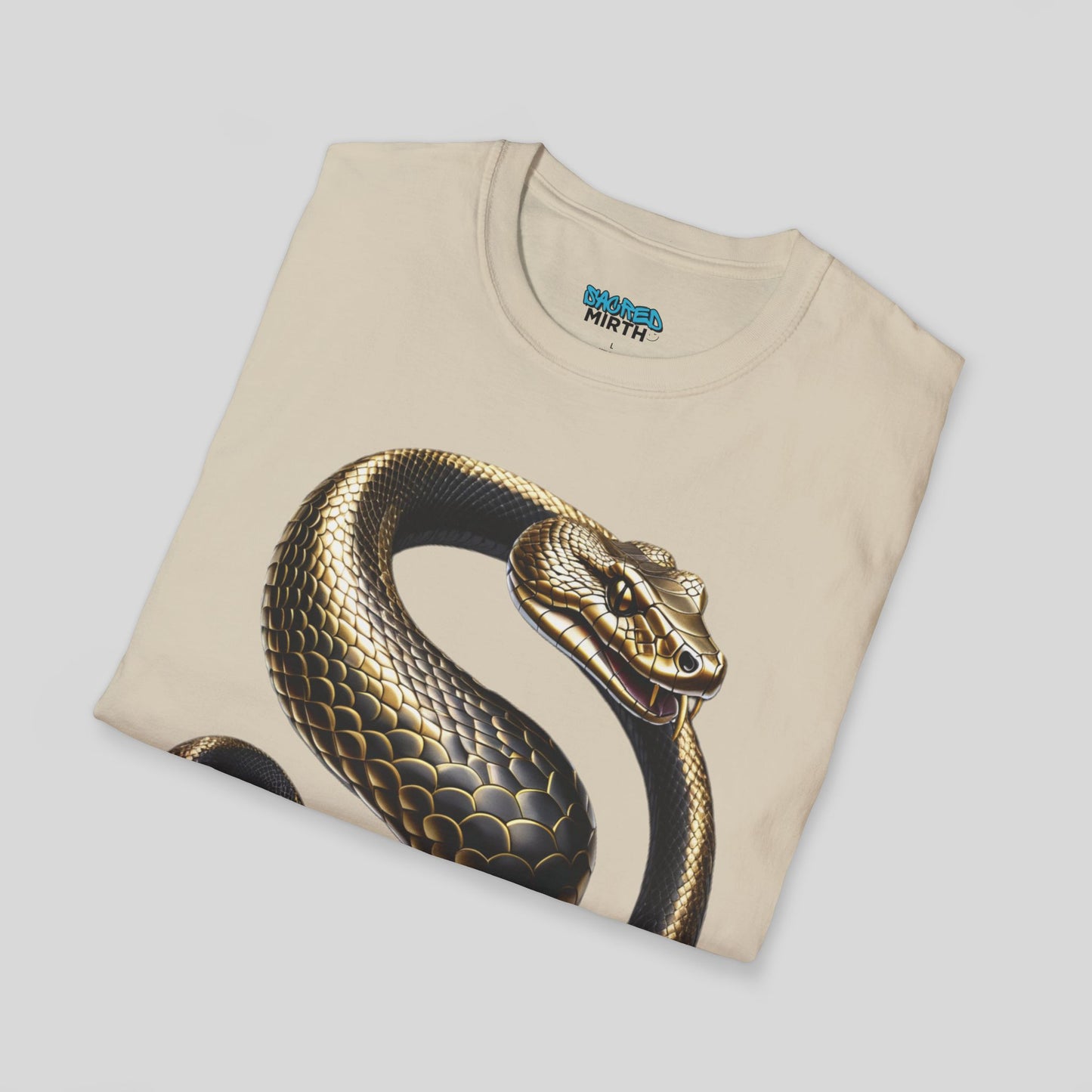 Golden Serpent Coil Tee