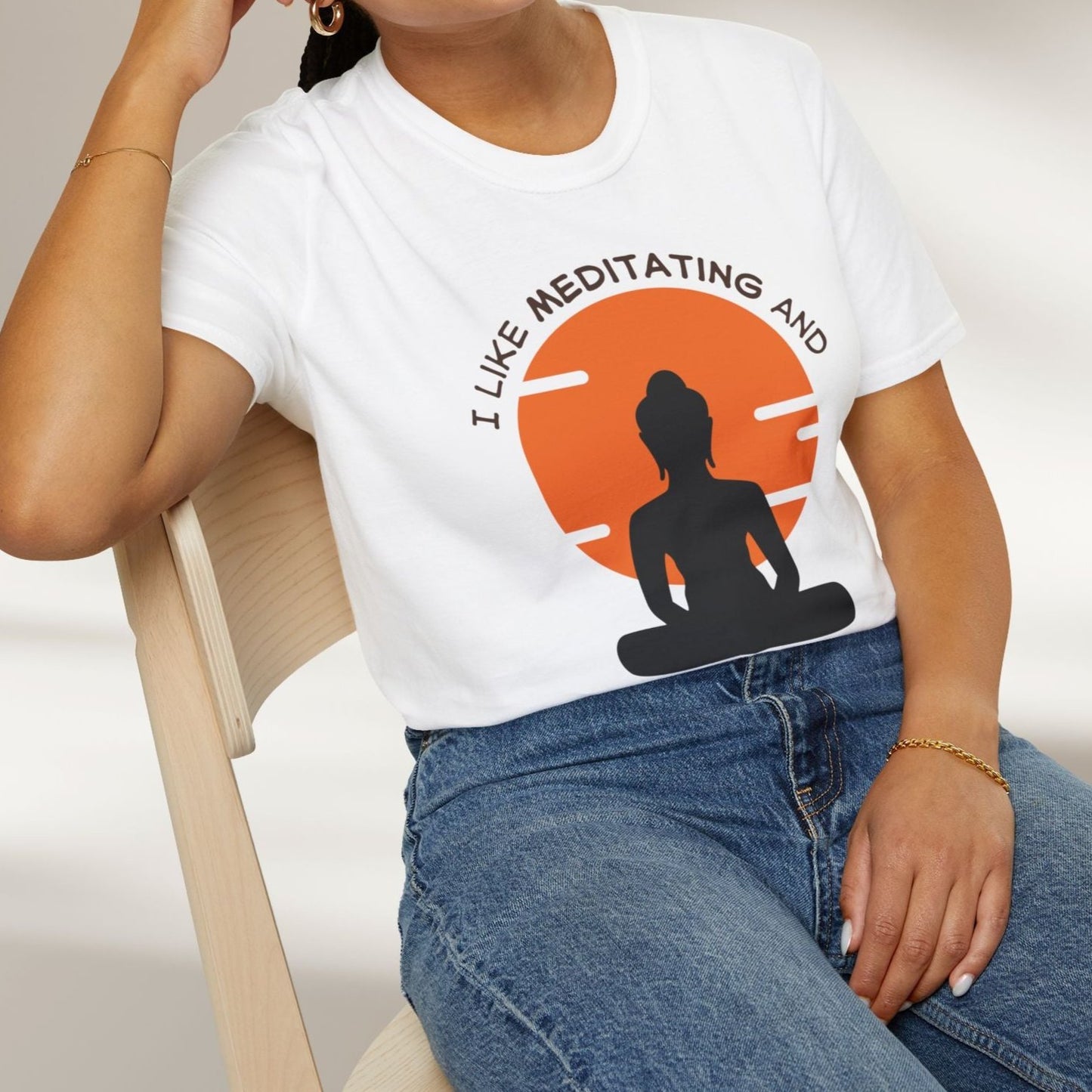 I Like Meditating and Maybe 3 People Tee