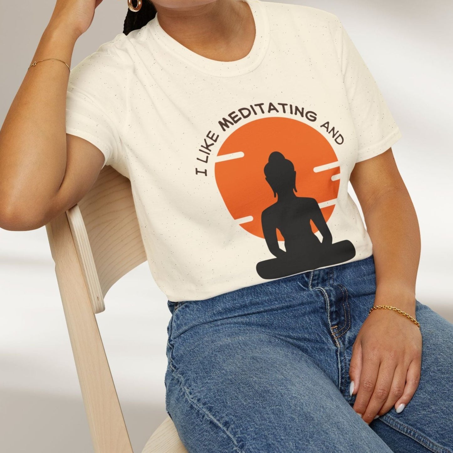 I Like Meditating and Maybe 3 People Tee